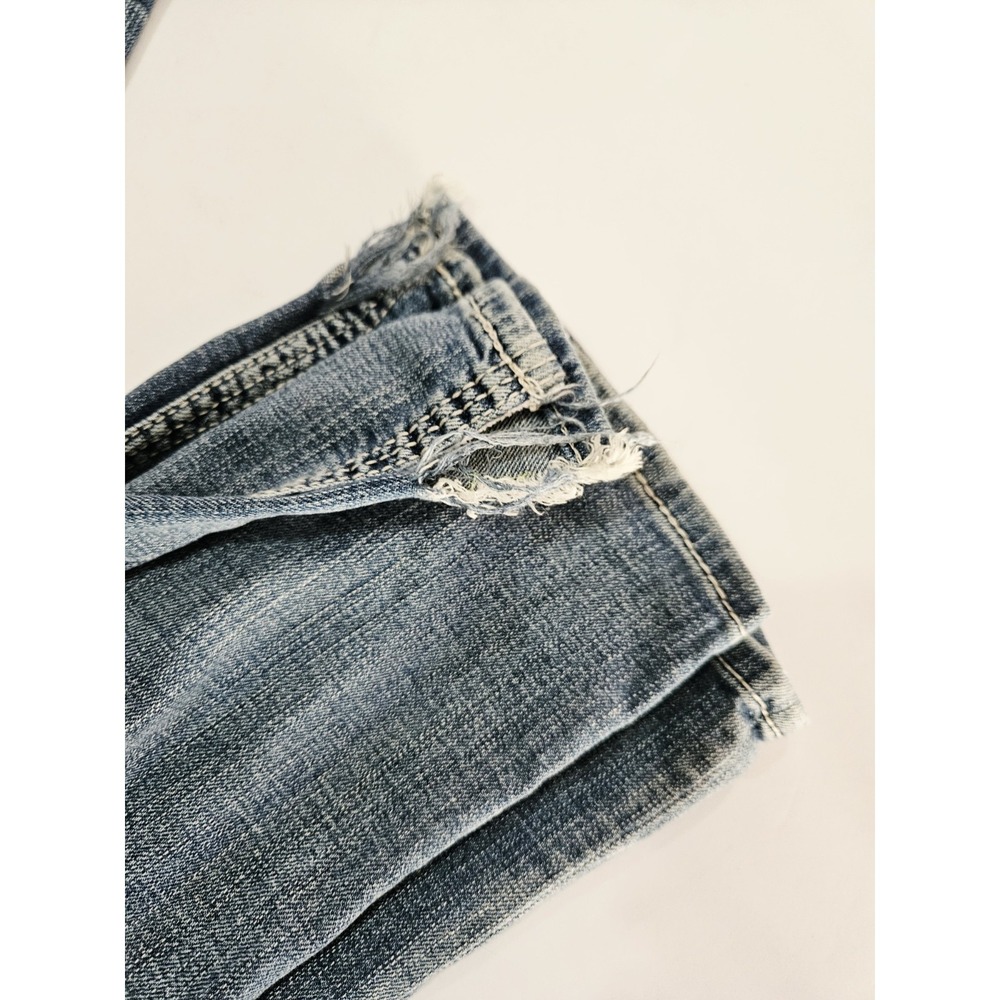 Buckle BKE Jeans Mens 36R Derek Boot Leg Blue Distressed Denim - Picture 3 of 7